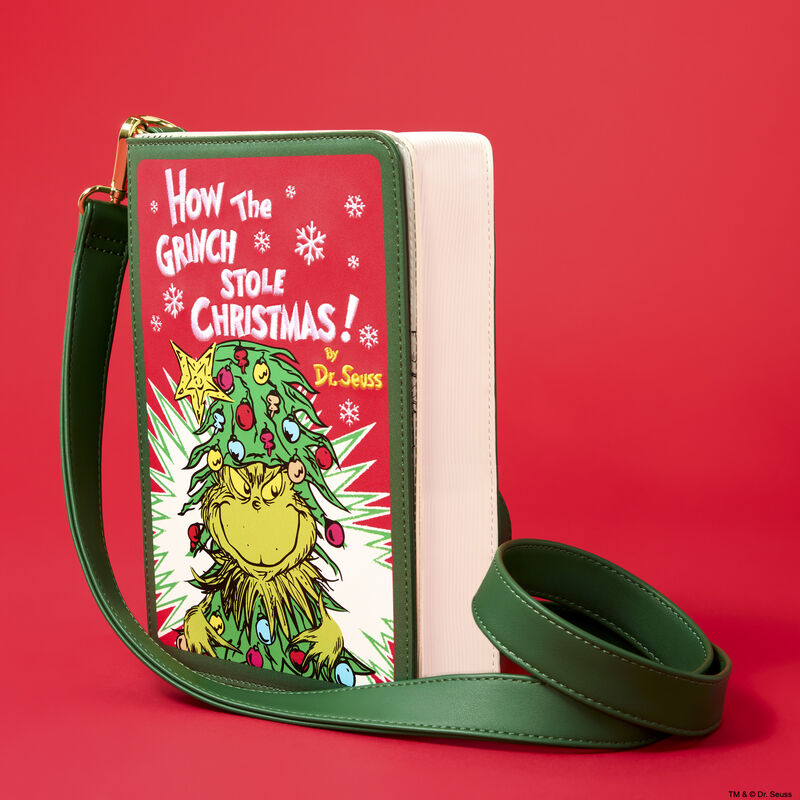Dr. Seuss How the Grinch Stole Christmas! Holiday Color-In Crossbody Bag, , hi-res view 3